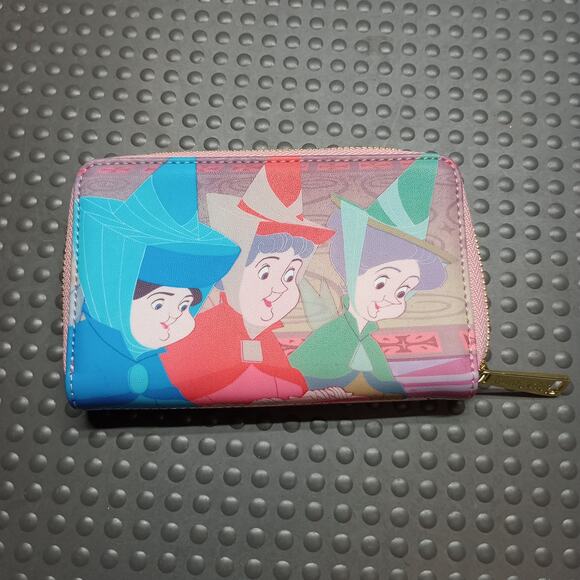 Disney Loungefly Sleeping Beauty Graphic Zip Up Wallet - Picture 1 of 5